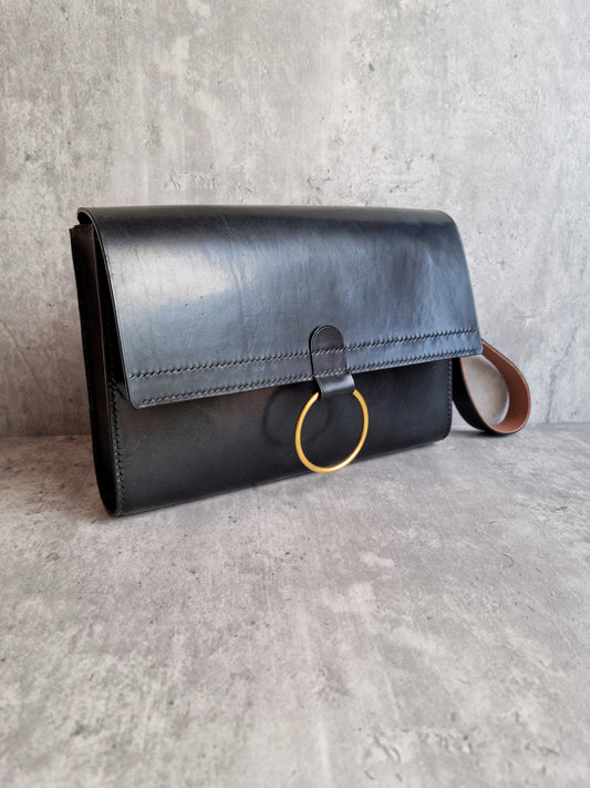 Hjordis clutch bag | DIY | Pattern Pdf | Leather craft template
