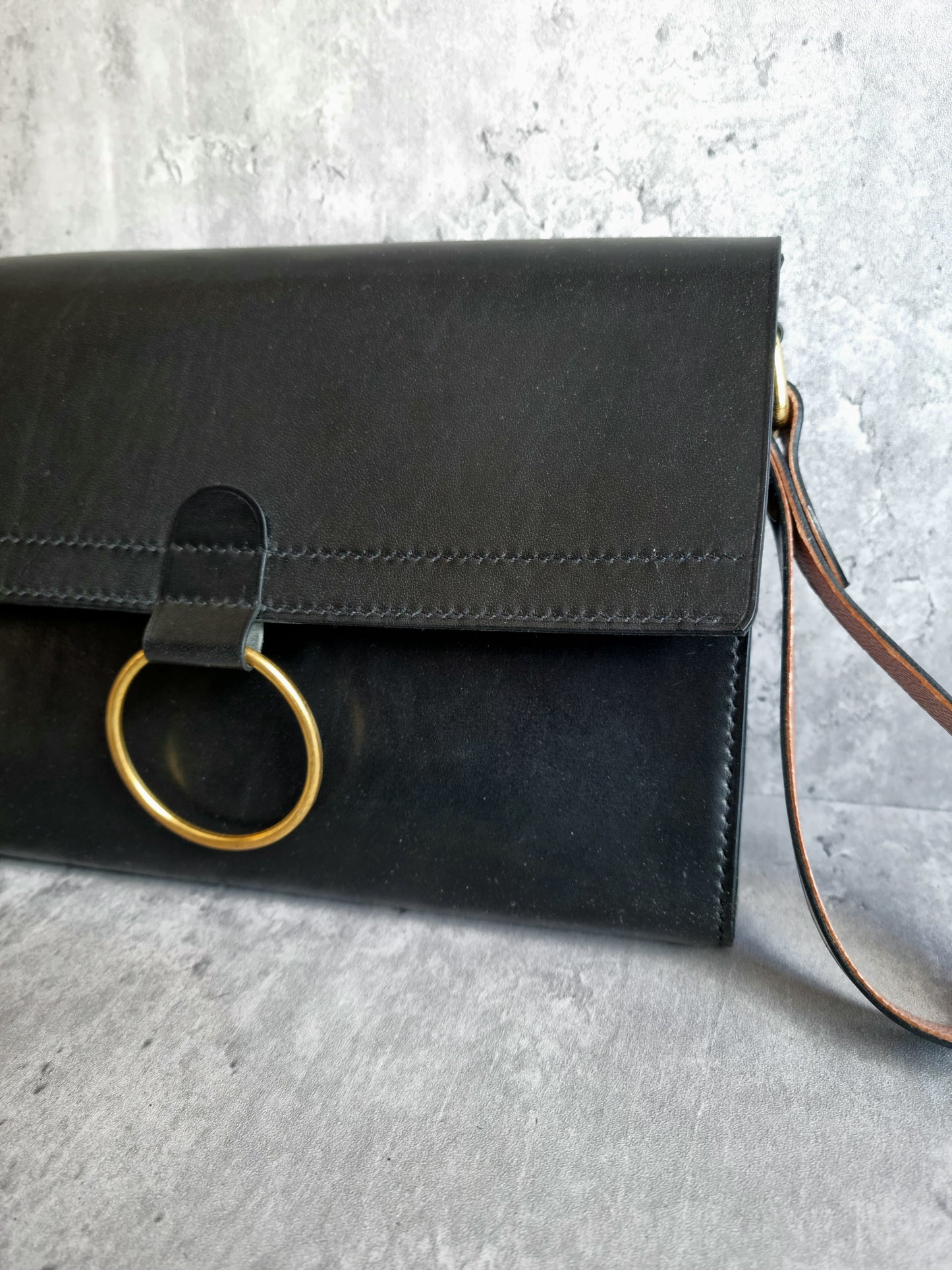 Hjordis clutch bag | DIY | Pattern Pdf | Leather craft template