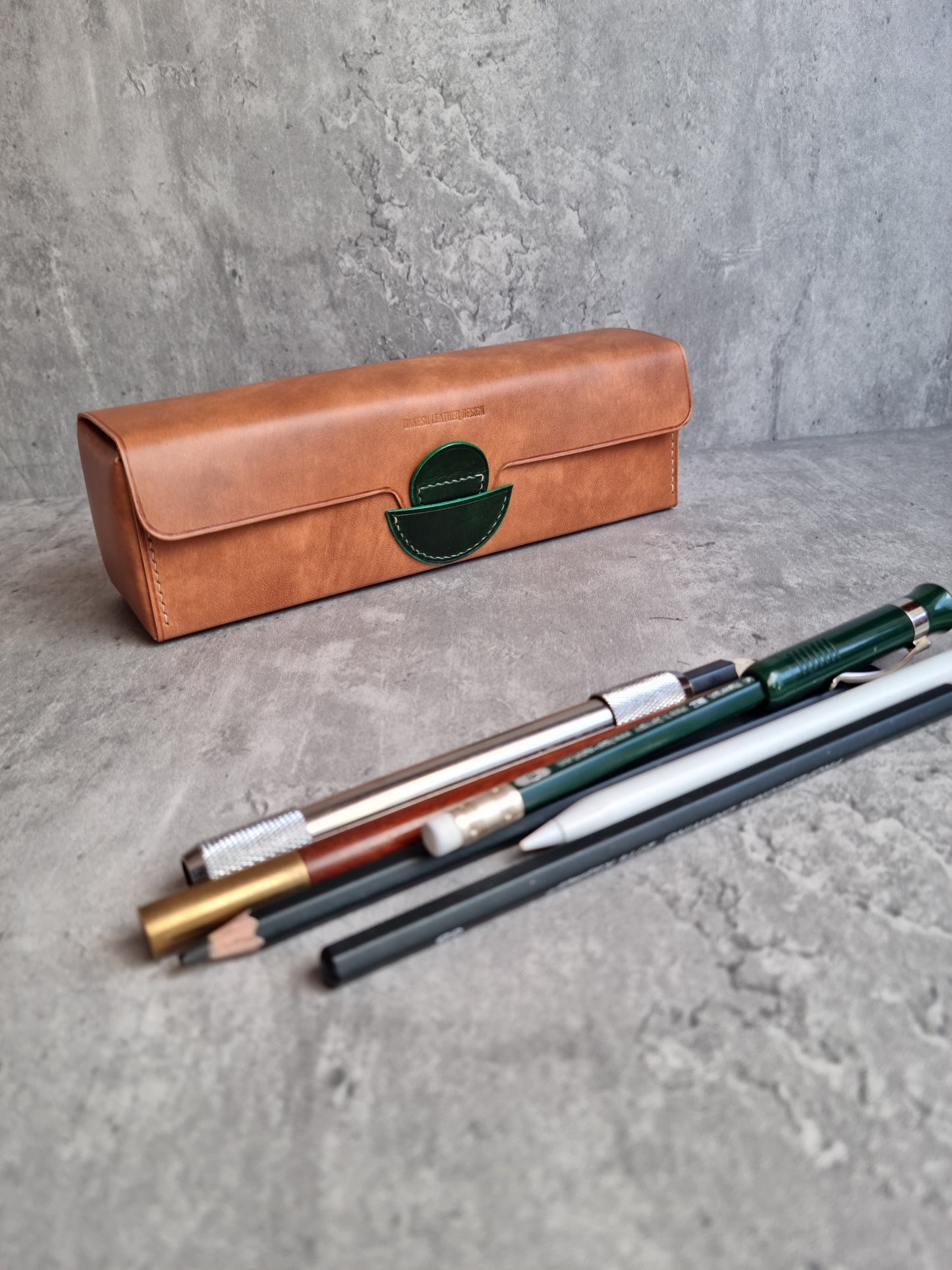 The Sangja Desktop toolbox | DIY | Pattern Pdf | Leather craft template