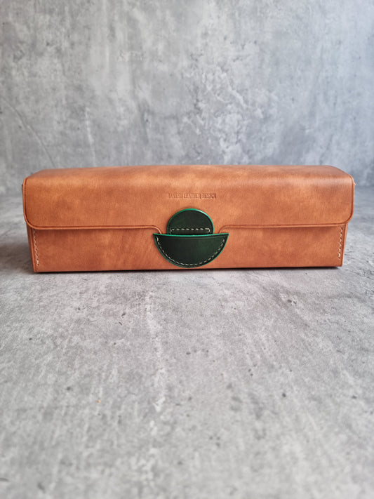 The Sangja Desktop toolbox | DIY | Pattern Pdf | Leather craft template