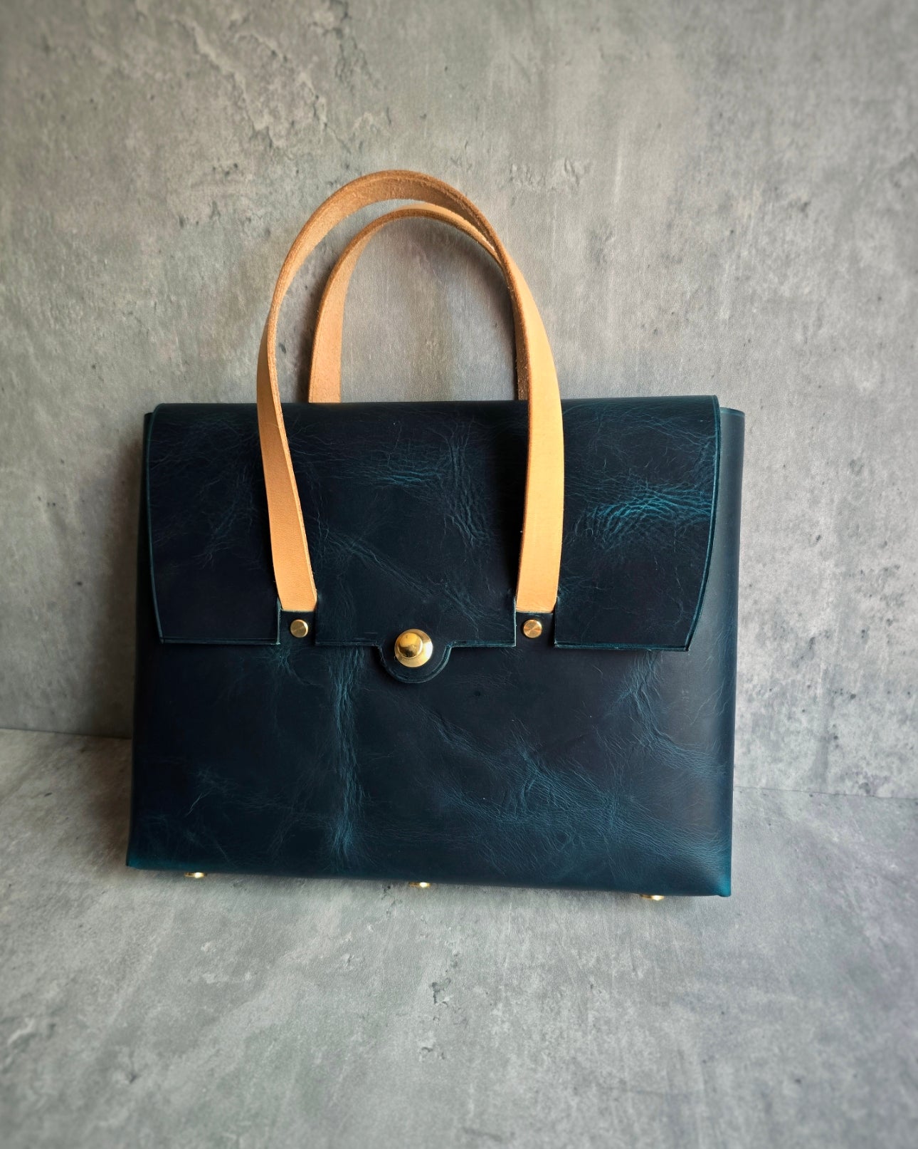 Alma Briefcase | Stitchless | DIY | Pattern Pdf | Leather craft template