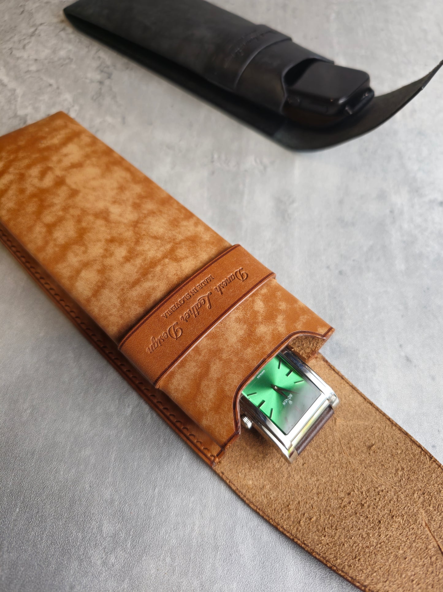 Timekeep wrist watch case | Leather craft Template - DIY - PDF pattern