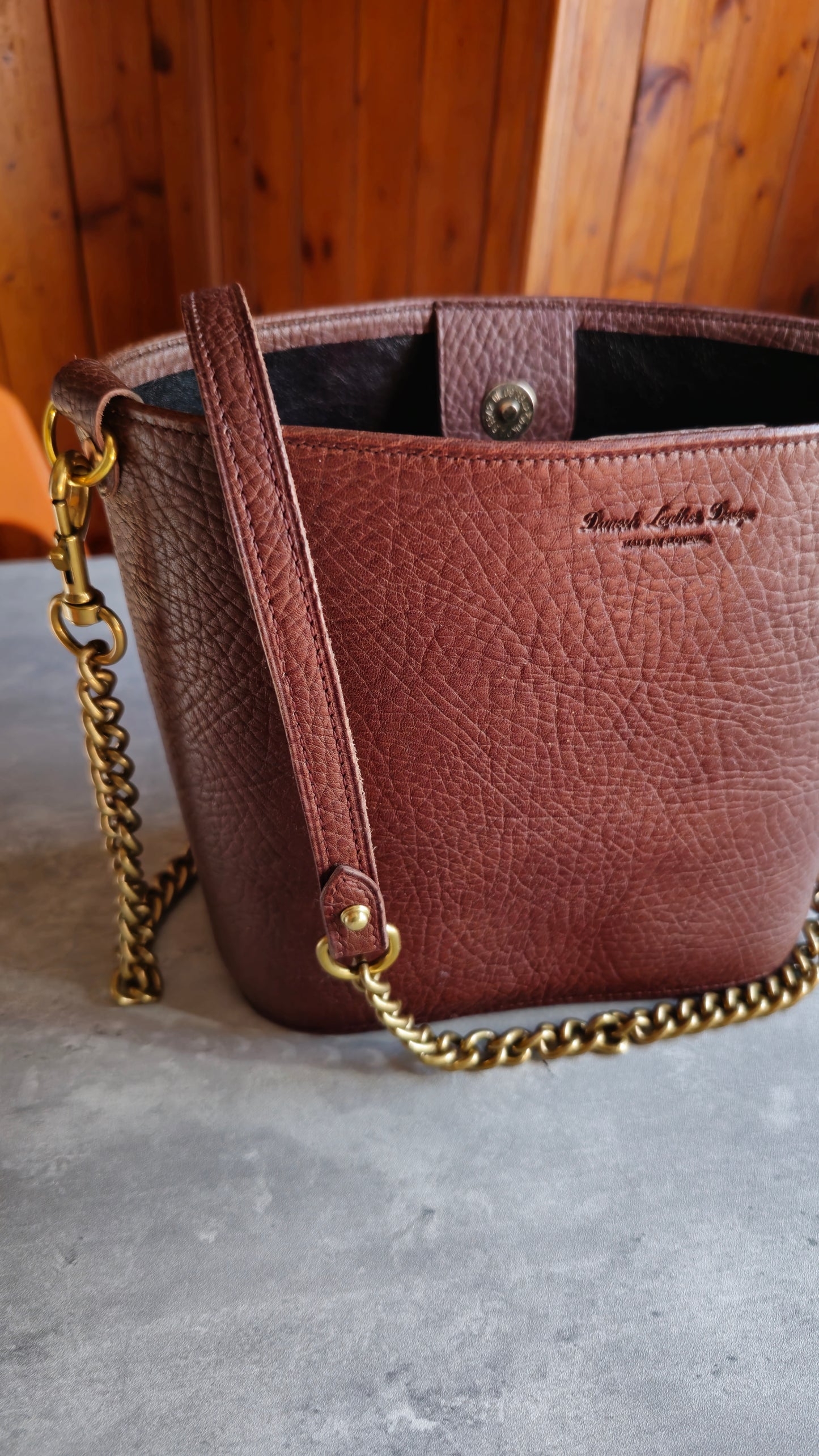 Brunhilda bucket bag - DIY - Pattern Pdf | Leather craft template