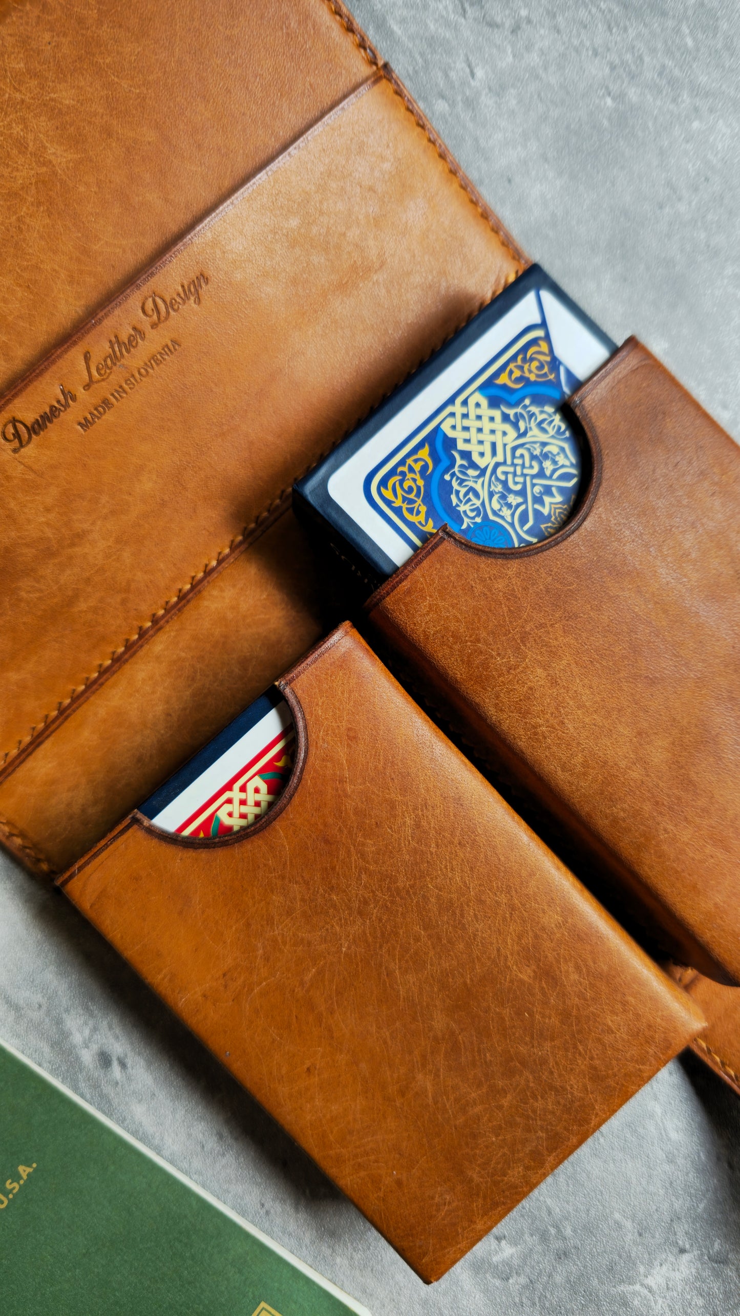 The Double Decker playing cards and Field notes case | DIY | Pattern Pdf | Leather craft template