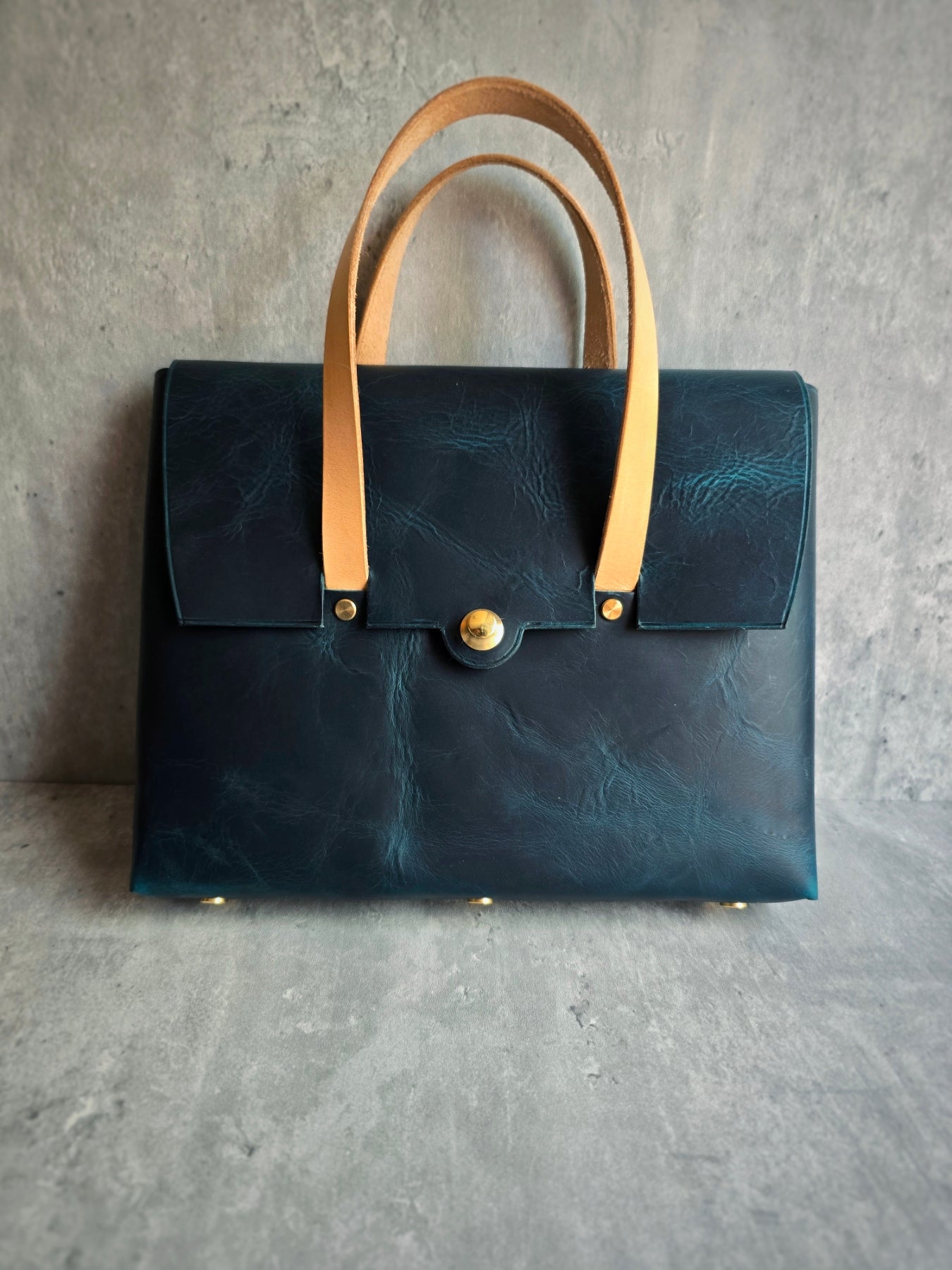 Alma Briefcase | Stitchless | DIY | Pattern Pdf | Leather craft template