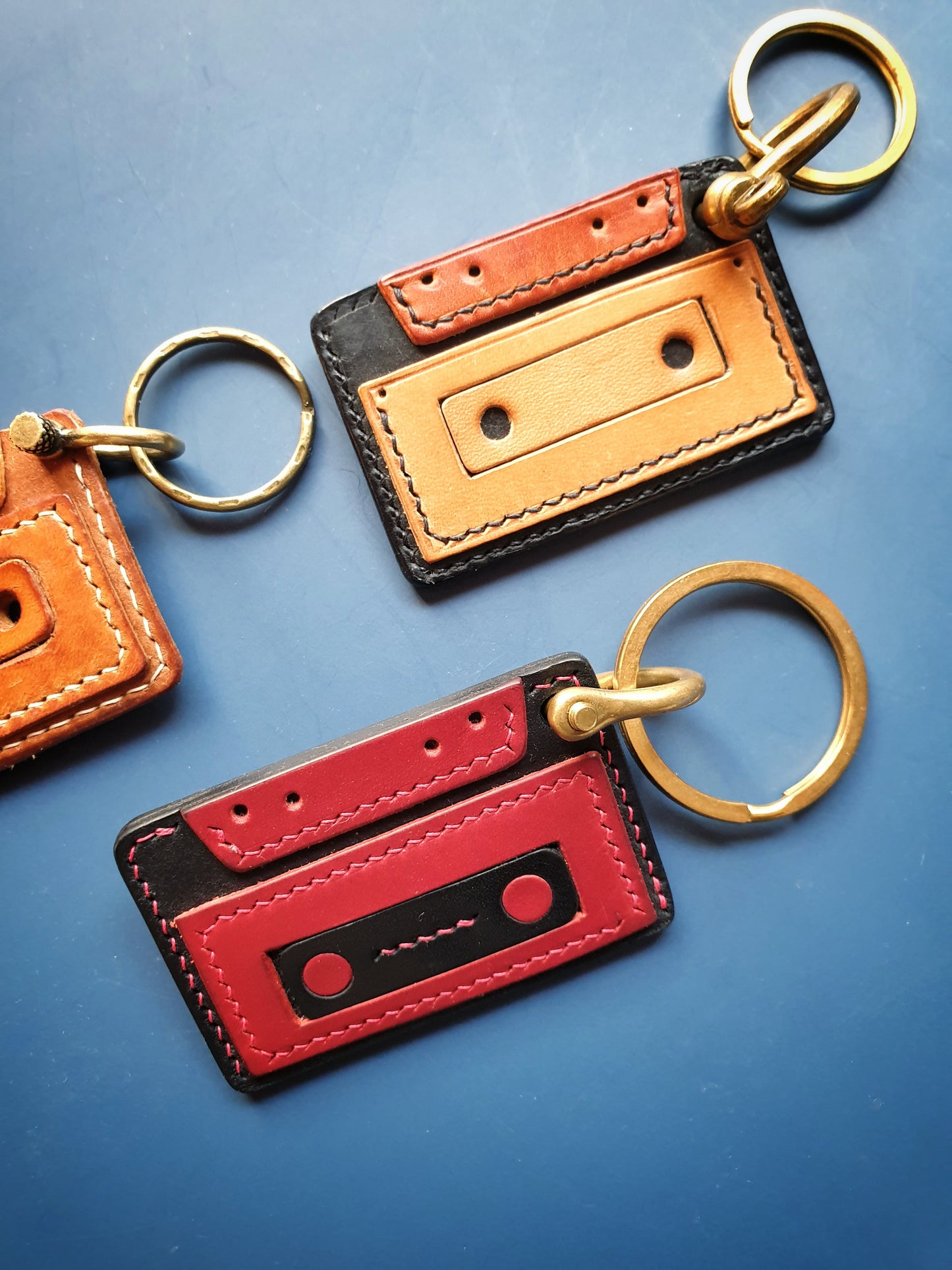 Retro key fobs - cassette