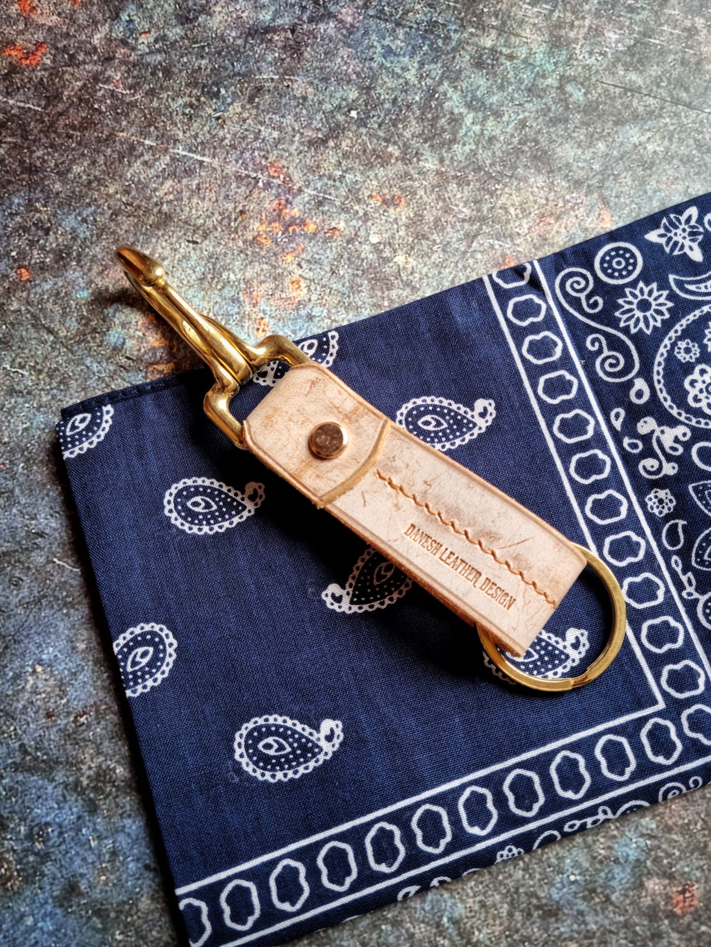 Leather&Brass belt hook