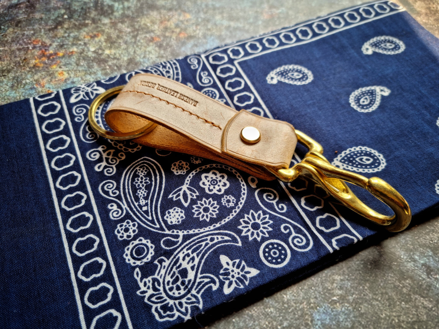 Leather&Brass belt hook