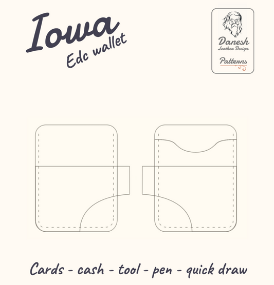 Iowa Edc wallet pdf pattern