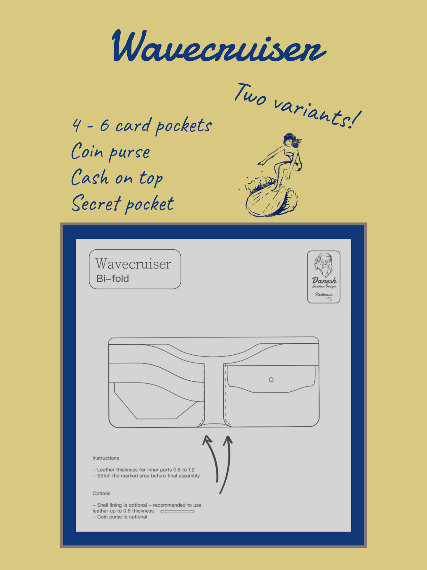 Wavecruiser Bifold pattern pdf