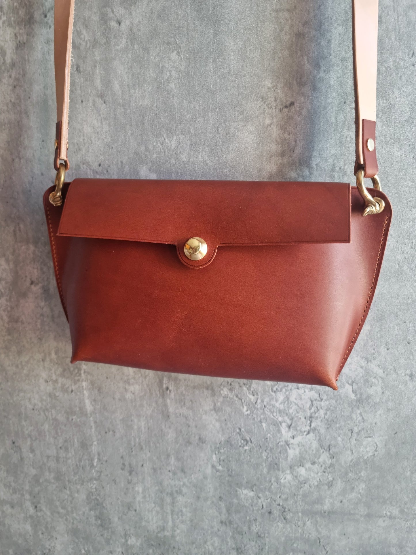 The Young Mi shoulder bag | DIY | Pattern Pdf | Leather craft template