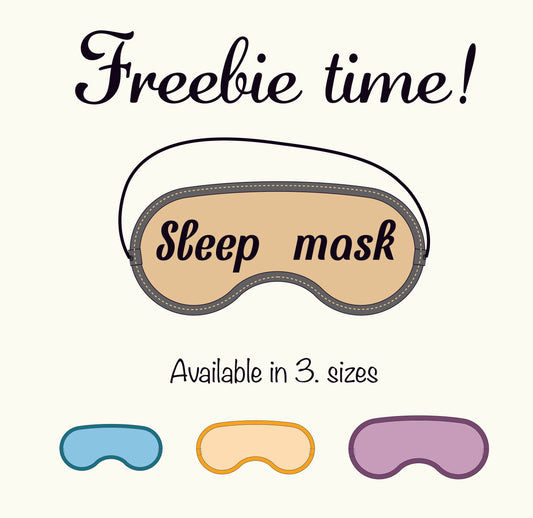 Sleep mask  - DIY - Pattern Pdf | Leather craft template