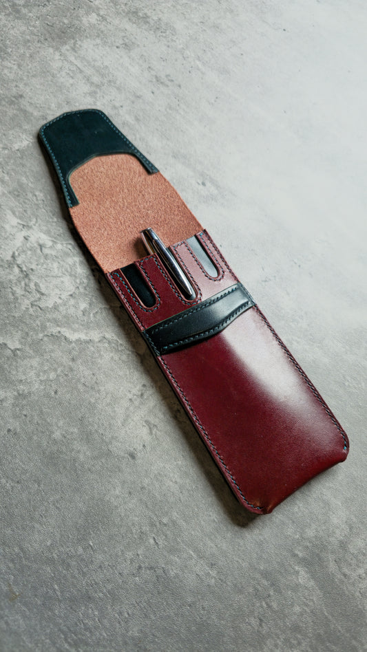 Kasetina pencil case - DIY - Pattern Pdf | Leather craft template