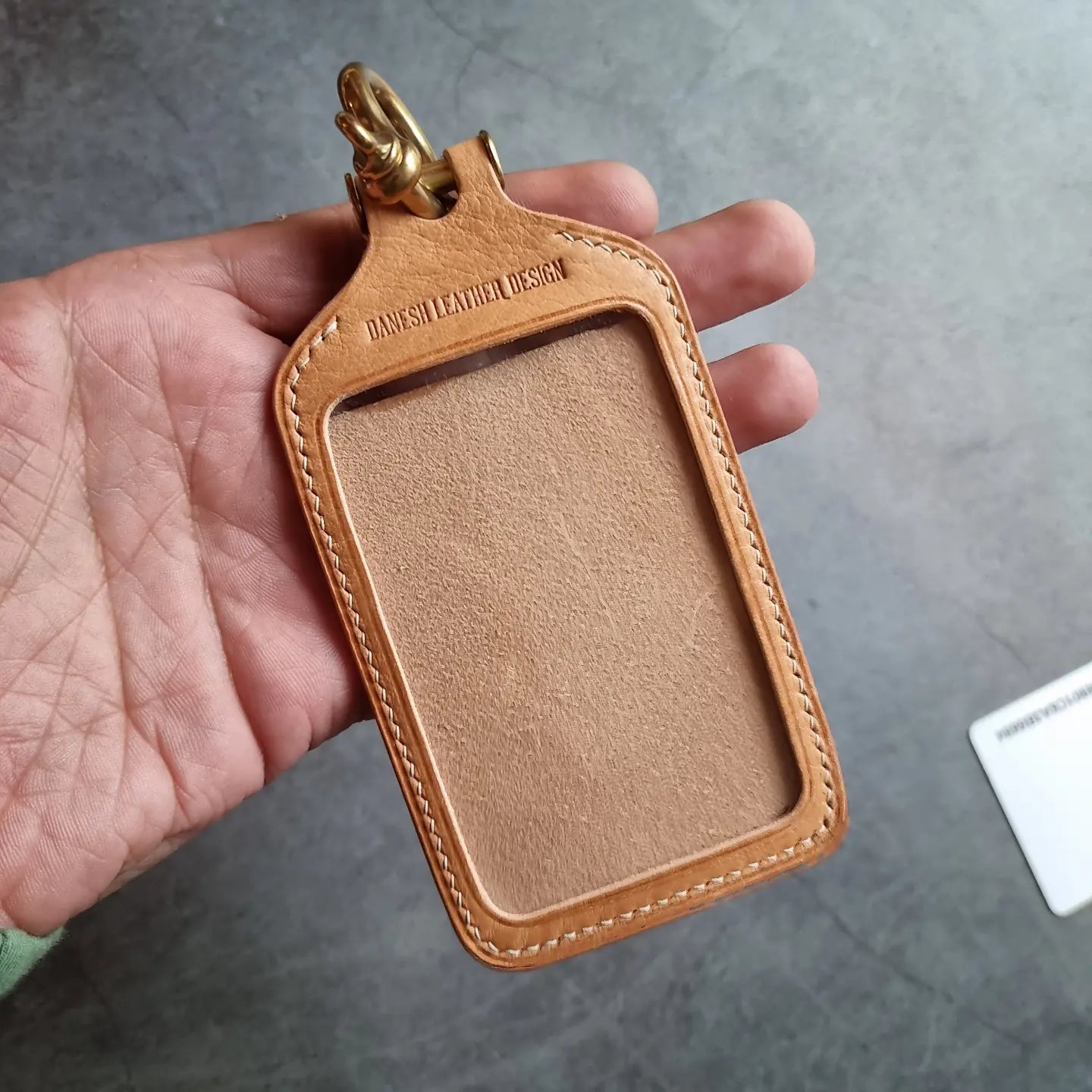 Id holder - custom order (brown)