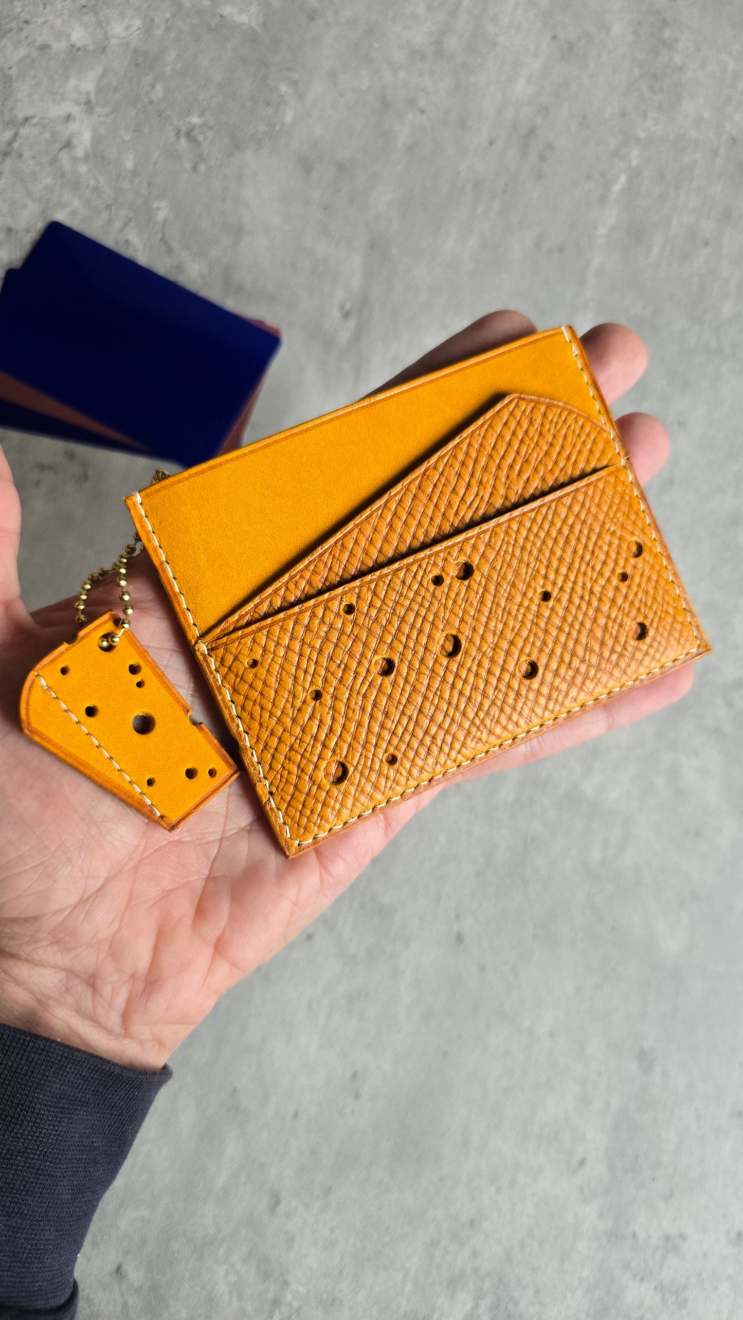 Cheesy card holder- DIY - Pattern Pdf | Leather craft template