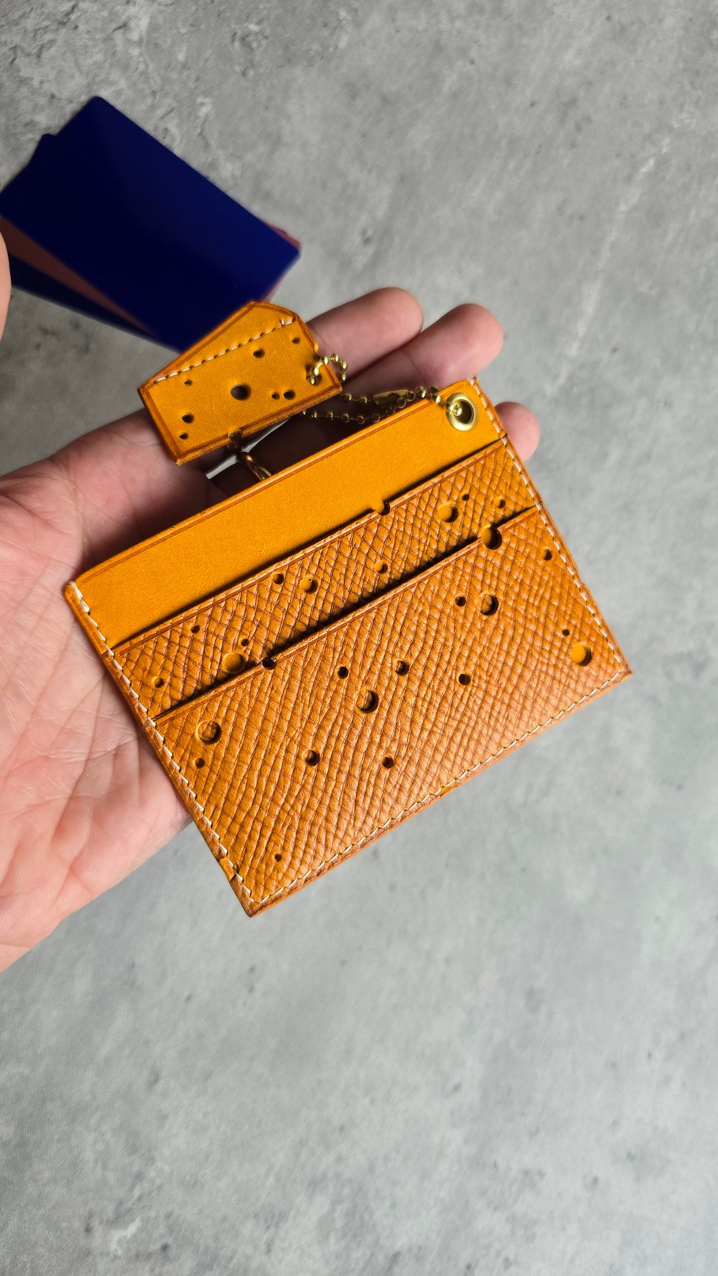 Cheesy card holder- DIY - Pattern Pdf | Leather craft template