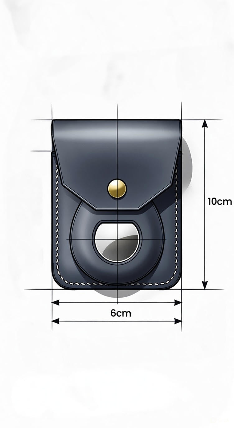 Flaptag wallet + bonus Airtag case - DIY - Pattern Pdf | Leather craft template