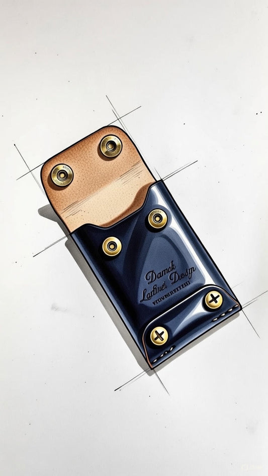 The Beyond micro EDC wallet - DIY - Pattern Pdf | Leather craft template