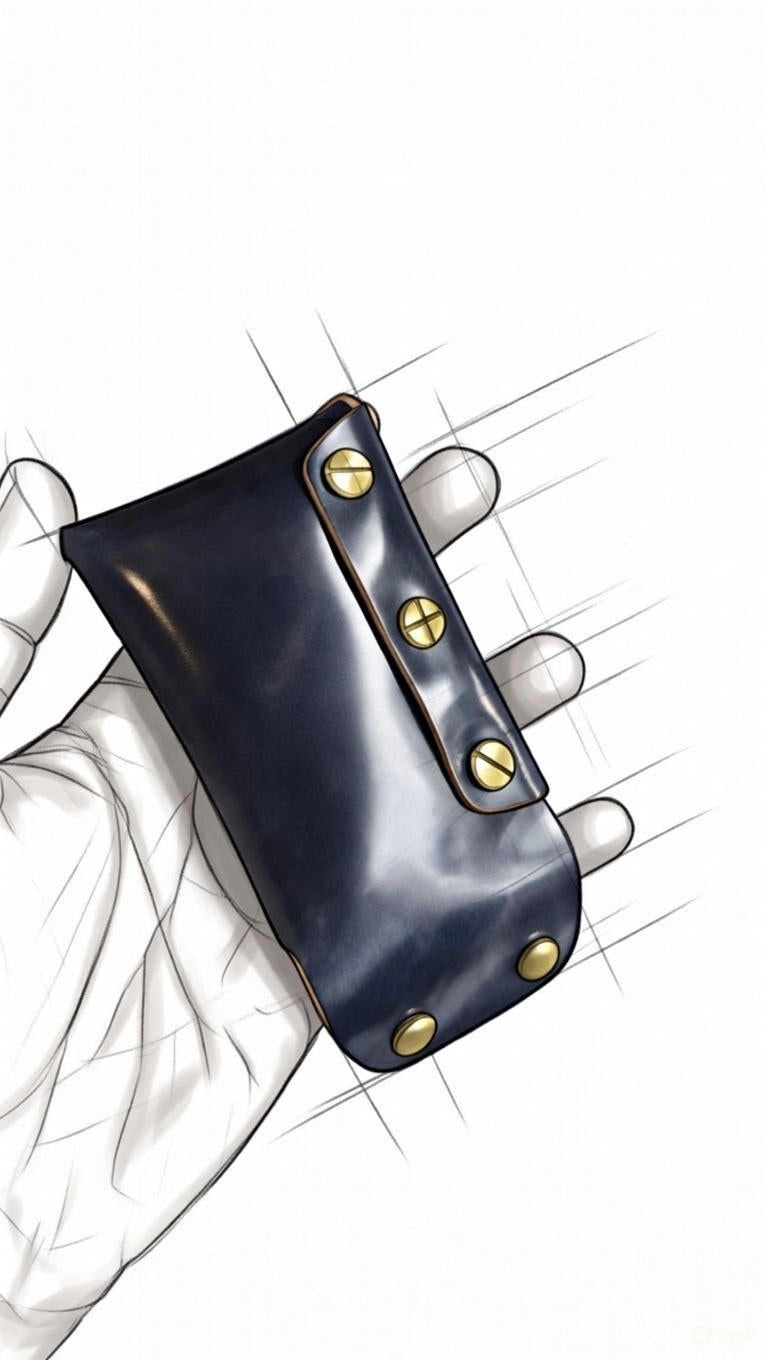 The Beyond micro EDC wallet - DIY - Pattern Pdf | Leather craft template