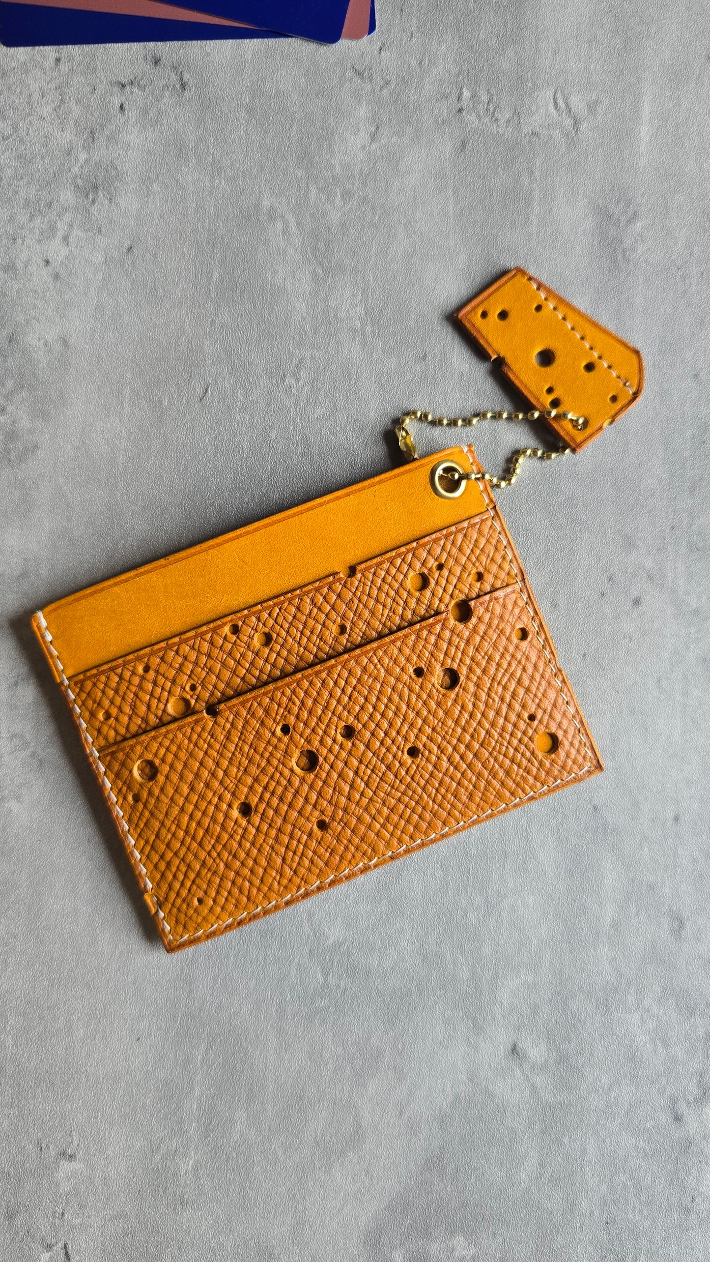 Cheesy card holder- DIY - Pattern Pdf | Leather craft template