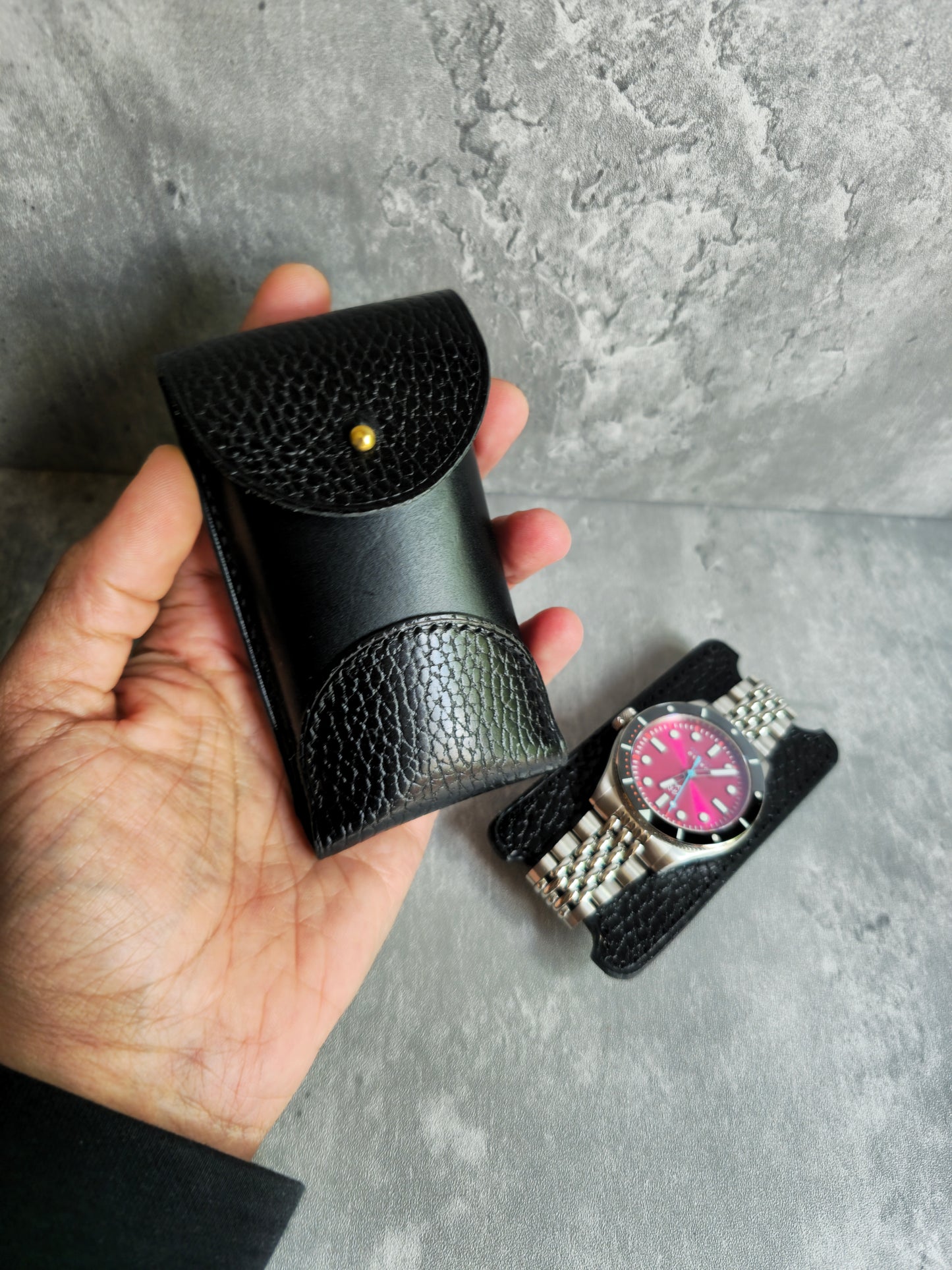 Urđr watch case | DIY | Pattern Pdf | Leather craft template