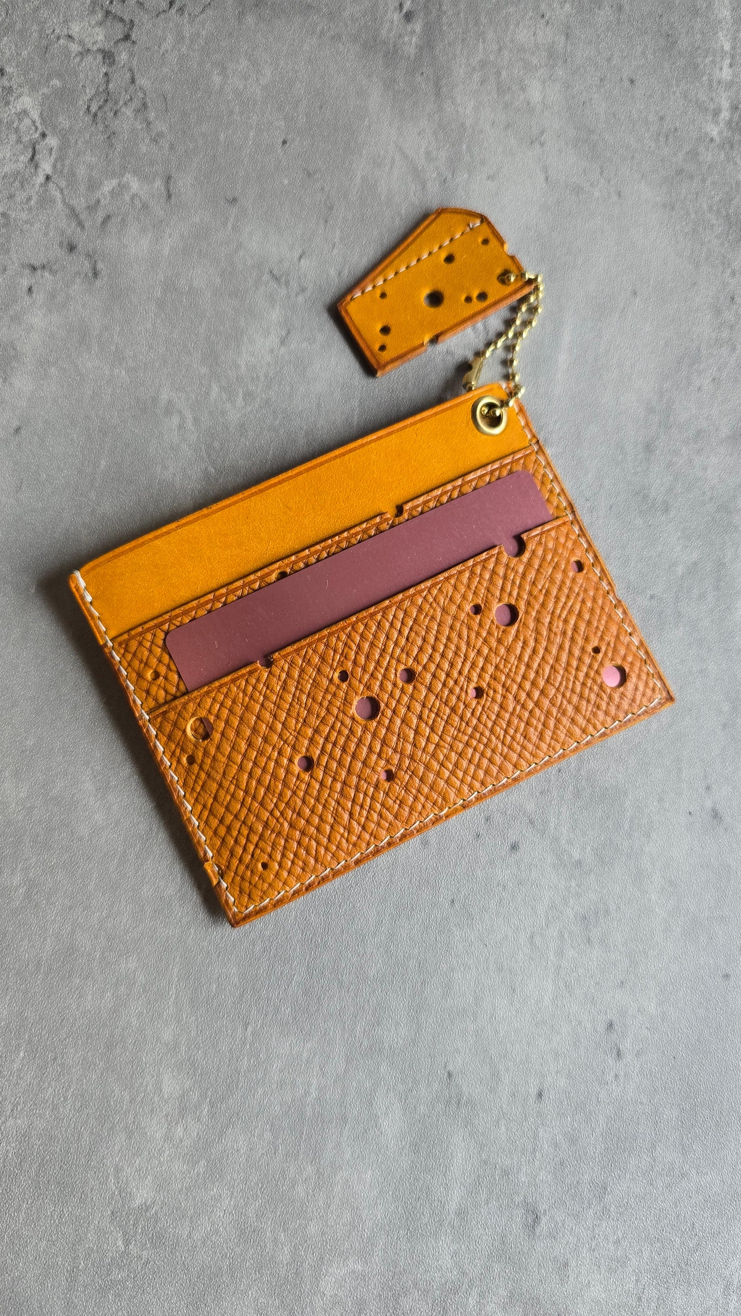Cheesy card holder- DIY - Pattern Pdf | Leather craft template