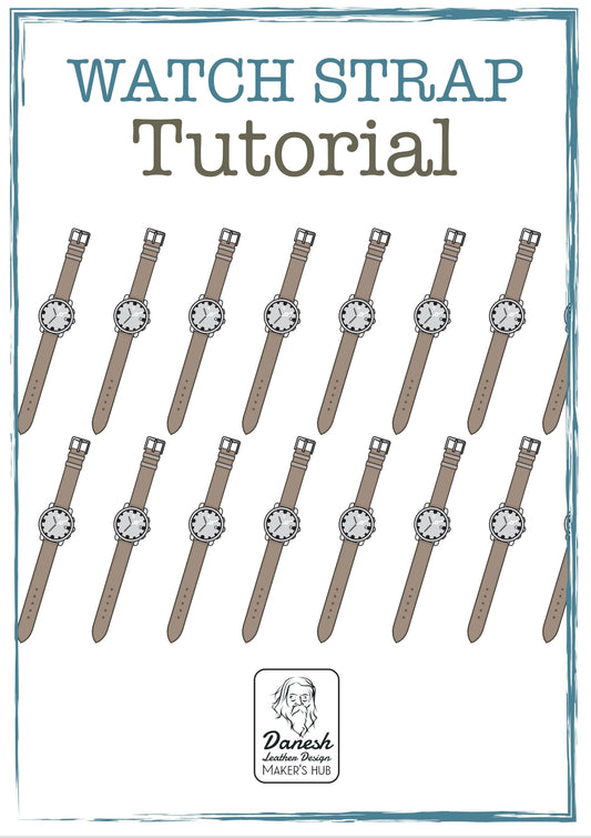 Watch strap tutorial guidebook for leathercrafters | PDF |