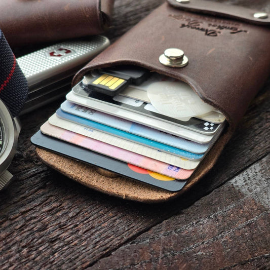 Beyond wallet | Micro size - great capacity | stitchless minimalist wallet for cards and cash.