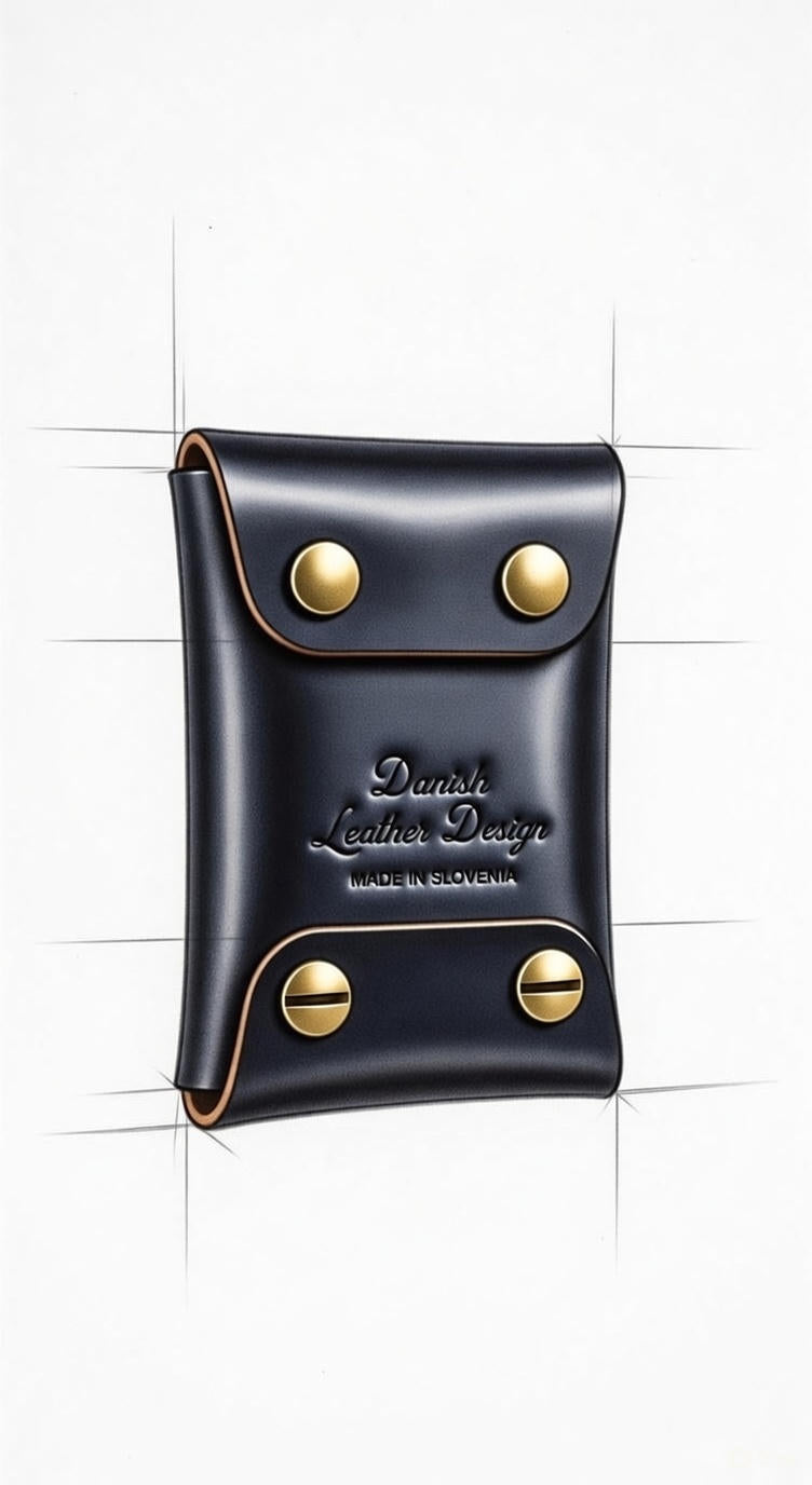 The Beyond micro EDC wallet - DIY - Pattern Pdf | Leather craft template