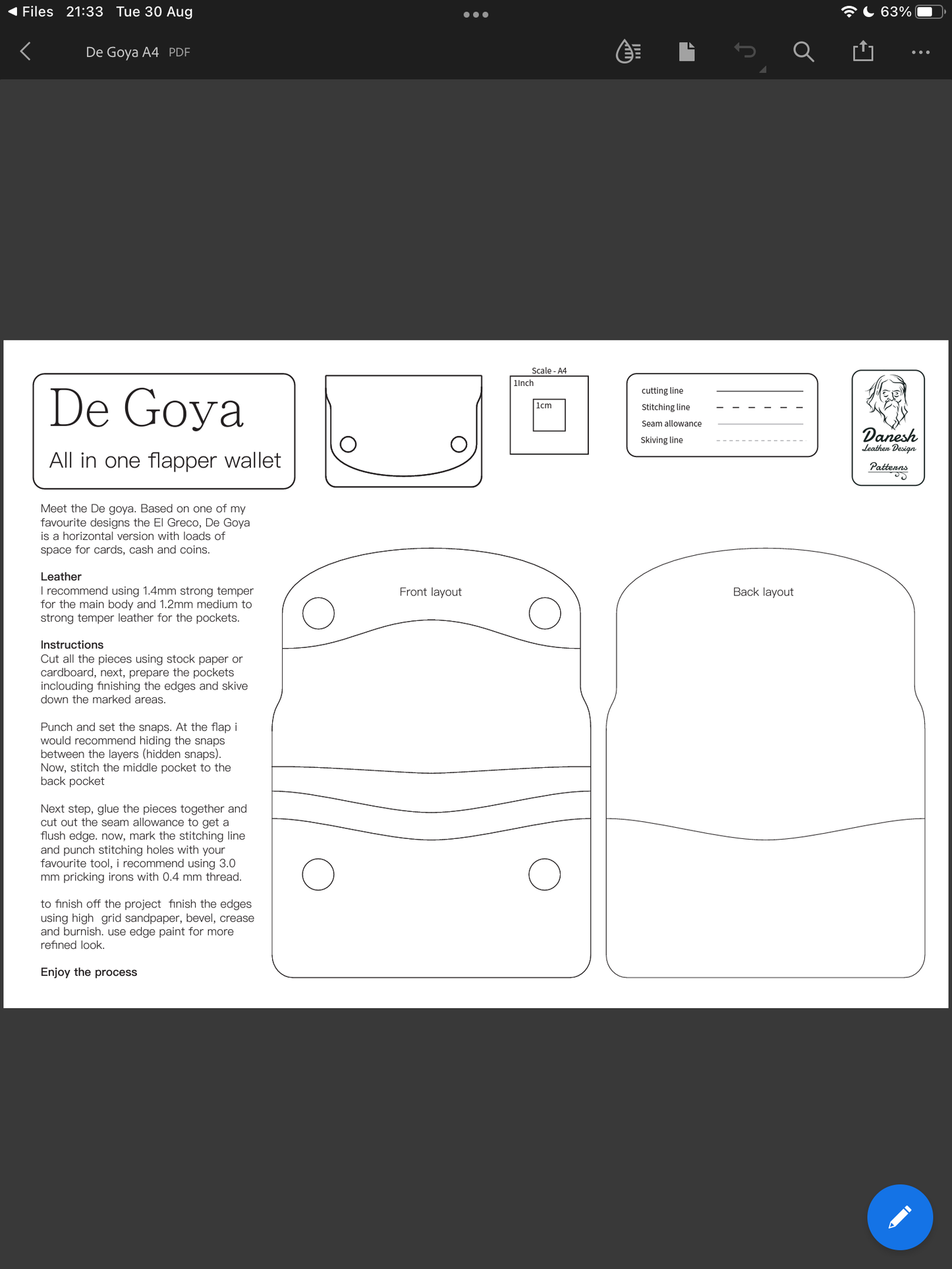 De Goya - Template - DIY - Pdf Pattern