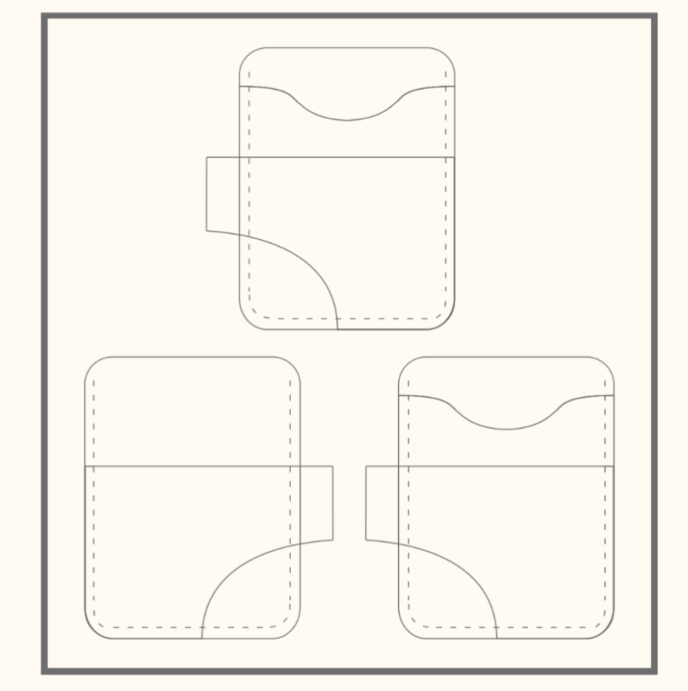 Iowa Edc wallet pdf pattern – Danesh leather design